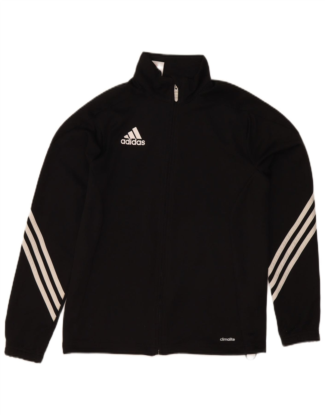 Adidas drenge Climalite træningsdragt topjakke 13-14 år sort polyester