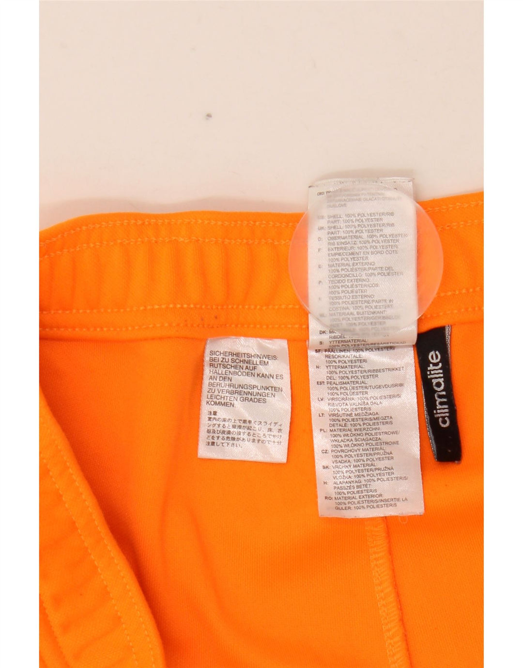 ADIDAS Herre Climalite træningsdragt bukser XL Orange Colourblock Polyester