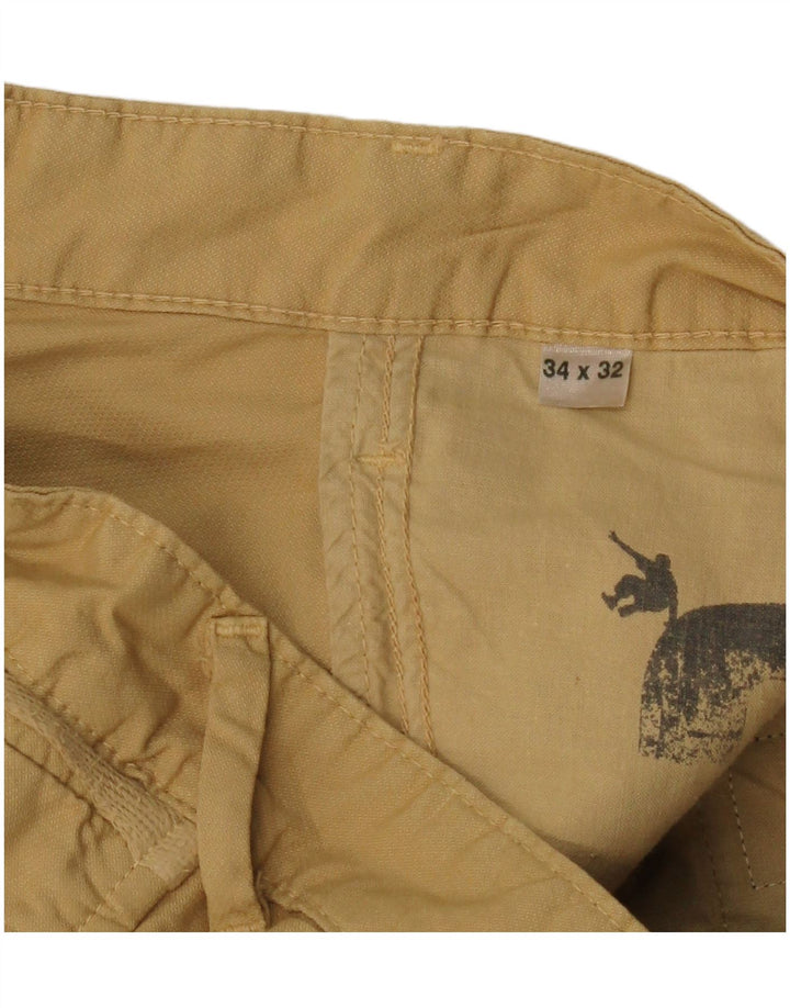 Dockers Straight Chino-bukser til mænd W34 L32 Beige