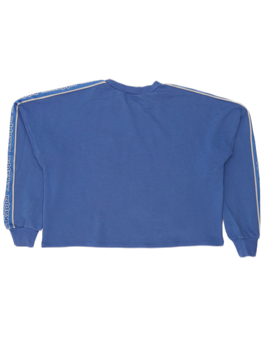 Kappa Dame Grafisk Oversized Sweatshirt Jumper UK 12 Medium Blue