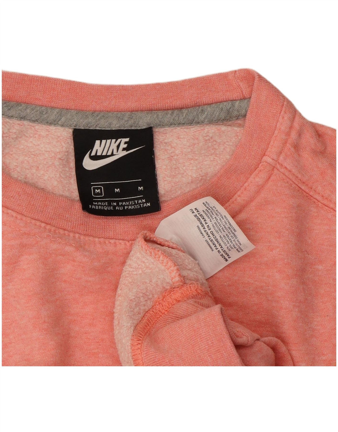 Nike Dame Sweatshirt Jumper UK 14 Medium Pink Bomuld