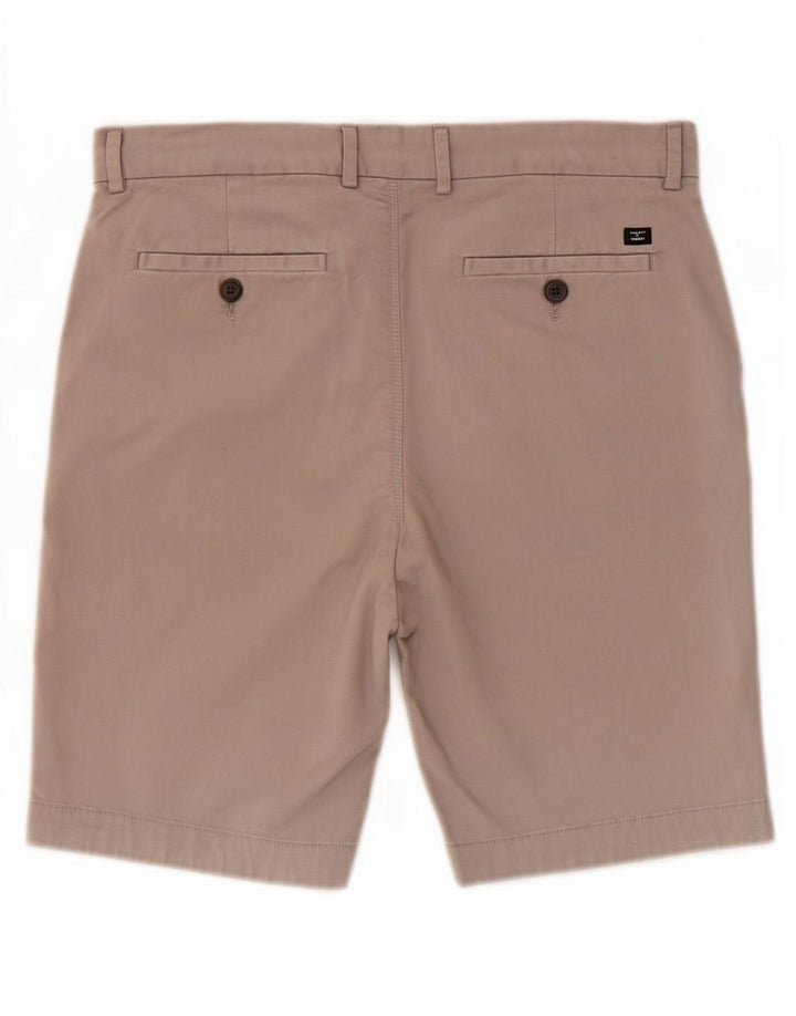 Superdry almindelige chinoshorts til mænd W32 mellemgrå bomuld