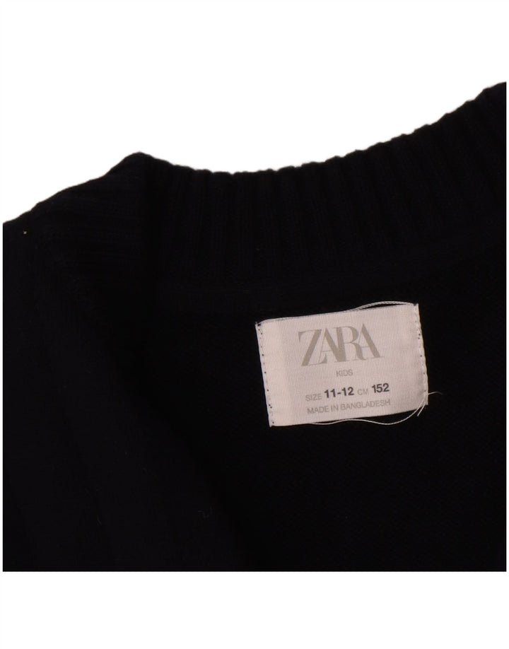 Zara drenge cardigan sweater 11-12 år marineblå