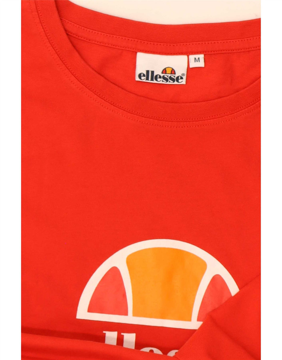 Ellesse Herre Grafisk T-Shirt Top Medium Rød Colourblock