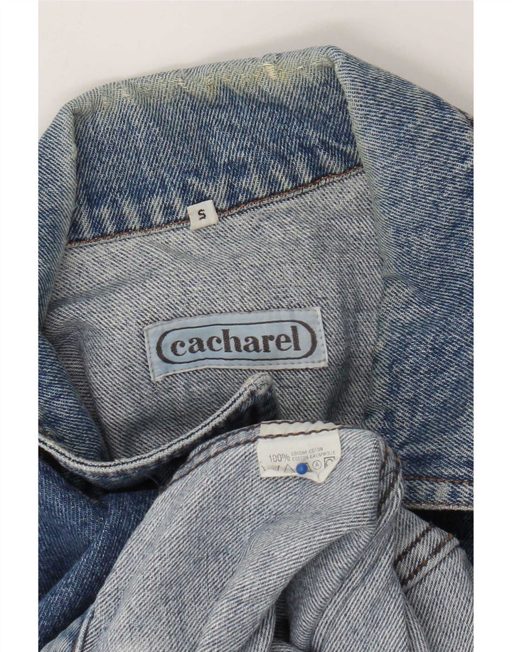 Cacharel Herre denimjakke UK 36 Small Blue Cotton