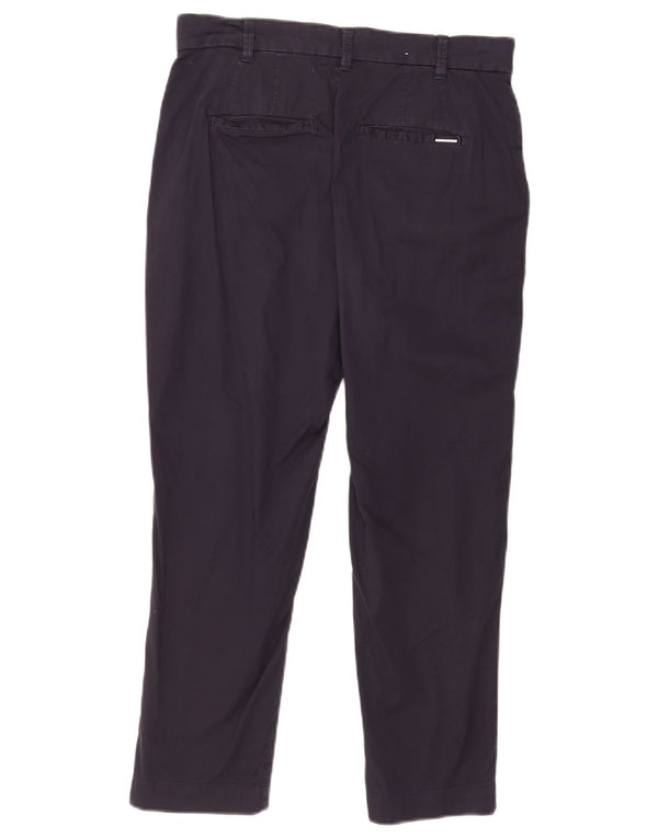 Guess Womens Crop Straight Chino Bukser Medium W28 L24 Marineblå Bomuld