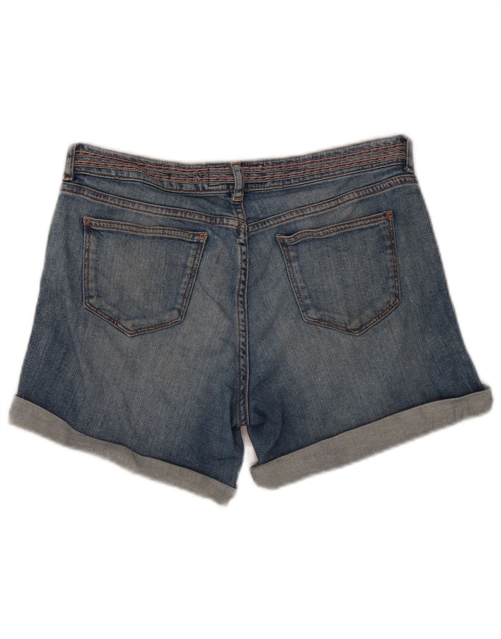 Fat Face Dame Denim Shorts UK 10 Small W30 Blue Cotton