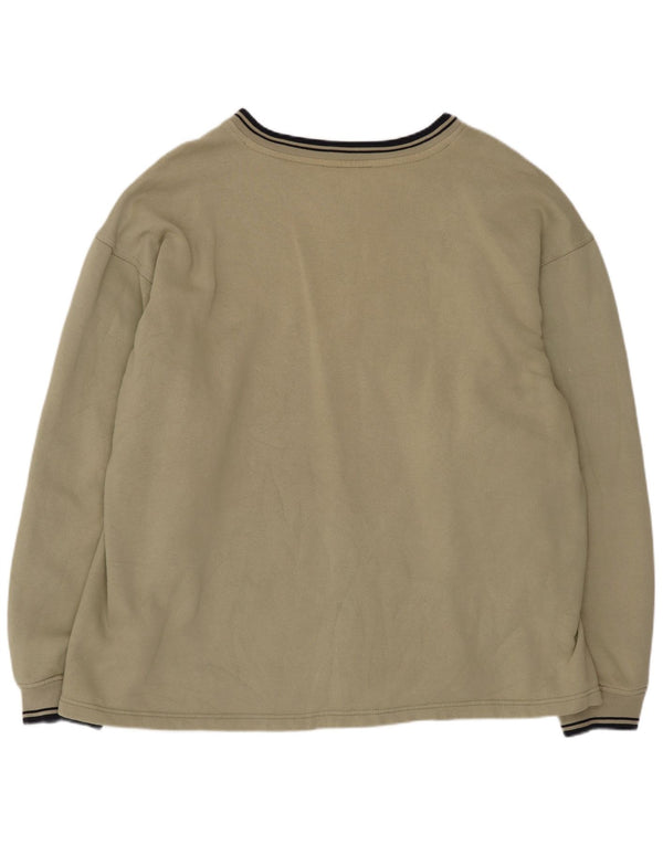 Fila Herre Grafisk Regular Fit Sweatshirt Jumper XL Khaki Bomuld