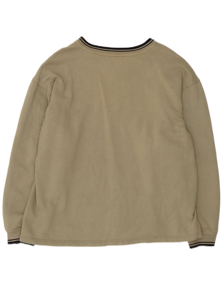 Fila Herre Grafisk Regular Fit Sweatshirt Jumper XL Khaki Bomuld