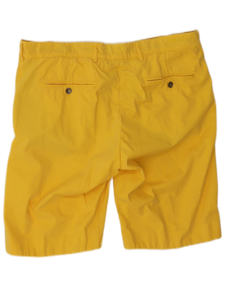 40Weft Herre Chino Shorts W36 Stor Gul Bomuld
