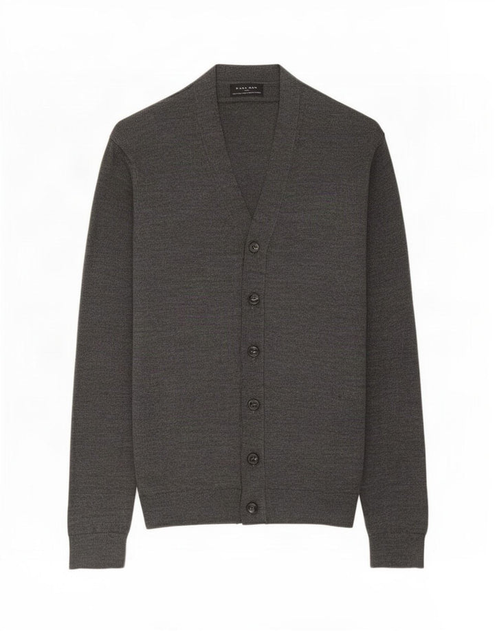 Zara Herre Cardigan Sweater Large Grå