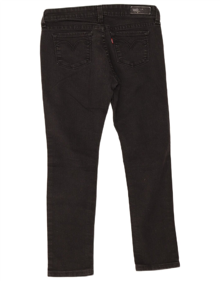 Levi's Slim Jeans med lav talje til kvinder W29 L32 sort bomuld