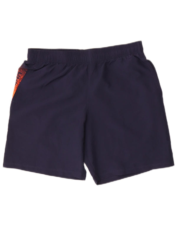 Under Armour drenge grafiske sportsshorts 13-14 år XL marineblå farveblok