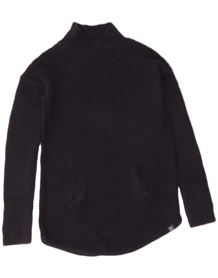 JULES Boys Turtle Neck Jumper Sweater 11-12 Years Navy Blue Cotton Vintage Jules and Second-Hand Jules from Messina Hembry 