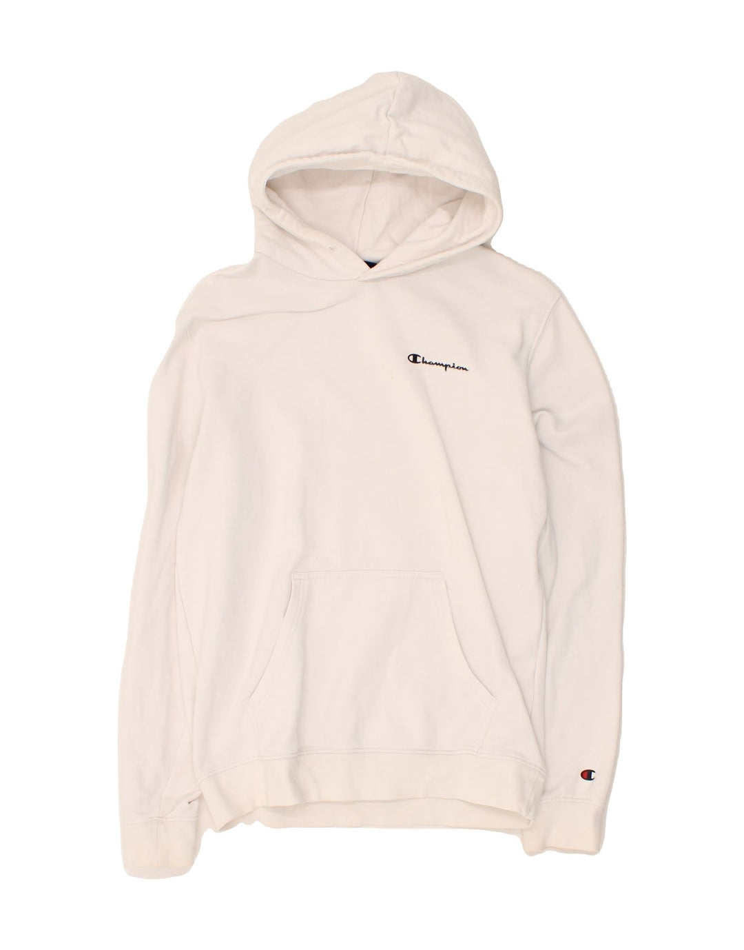 CHAMPION Mens Hoodie Jumper Medium White Cotton Vintage Champion and Second-Hand Champion from Messina Hembry 