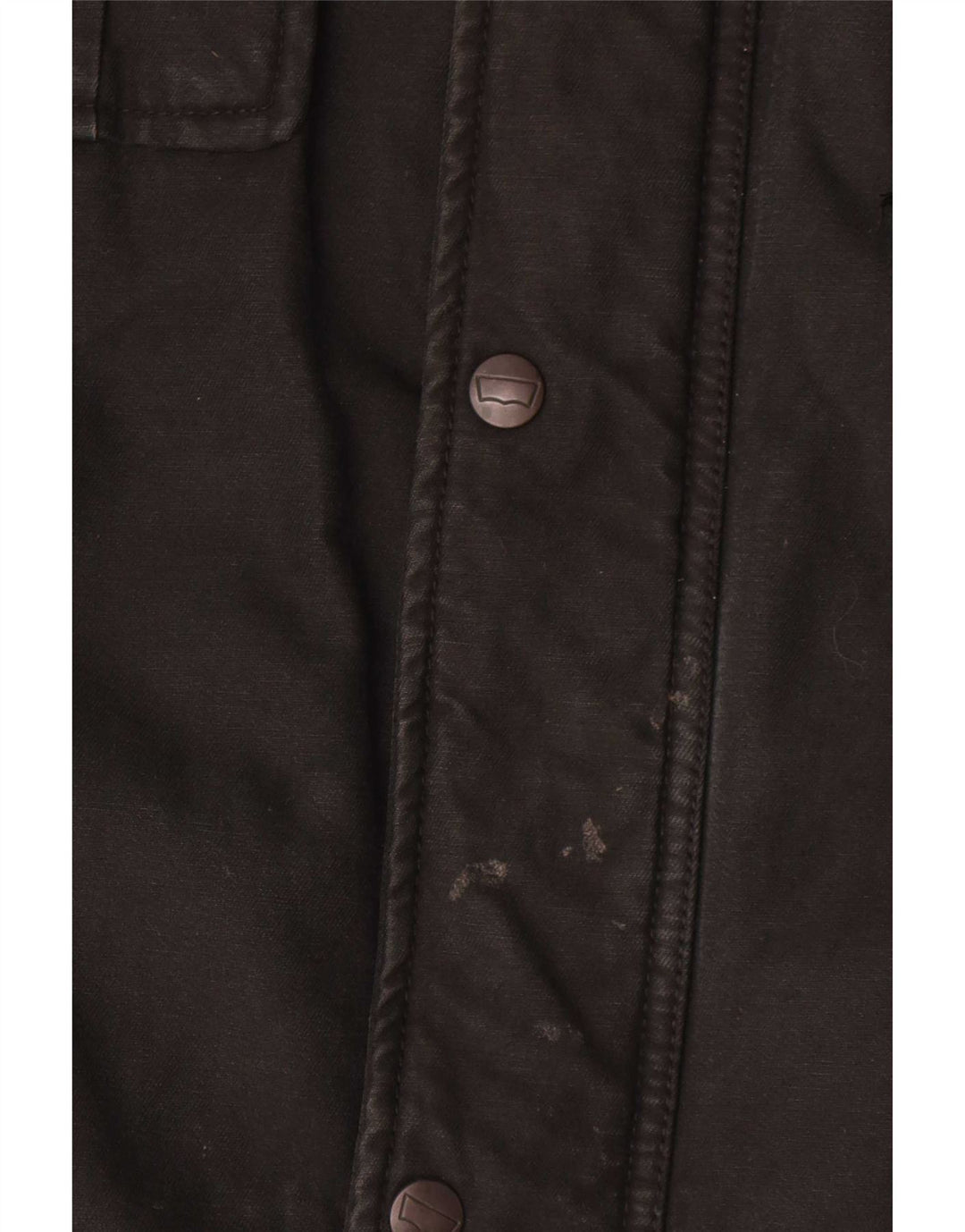 Levi's Herre Utility Jacket UK 42 XL Sort Bomuld