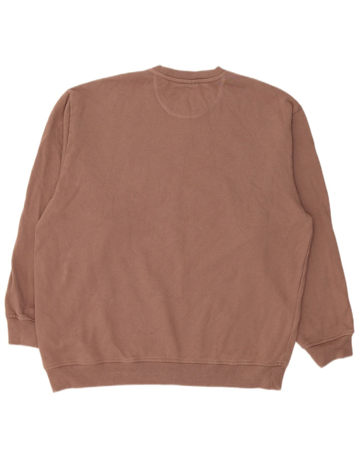 Adidas Dame Oversized Sweatshirt Jumper UK 8/10 Lille brun bomuld