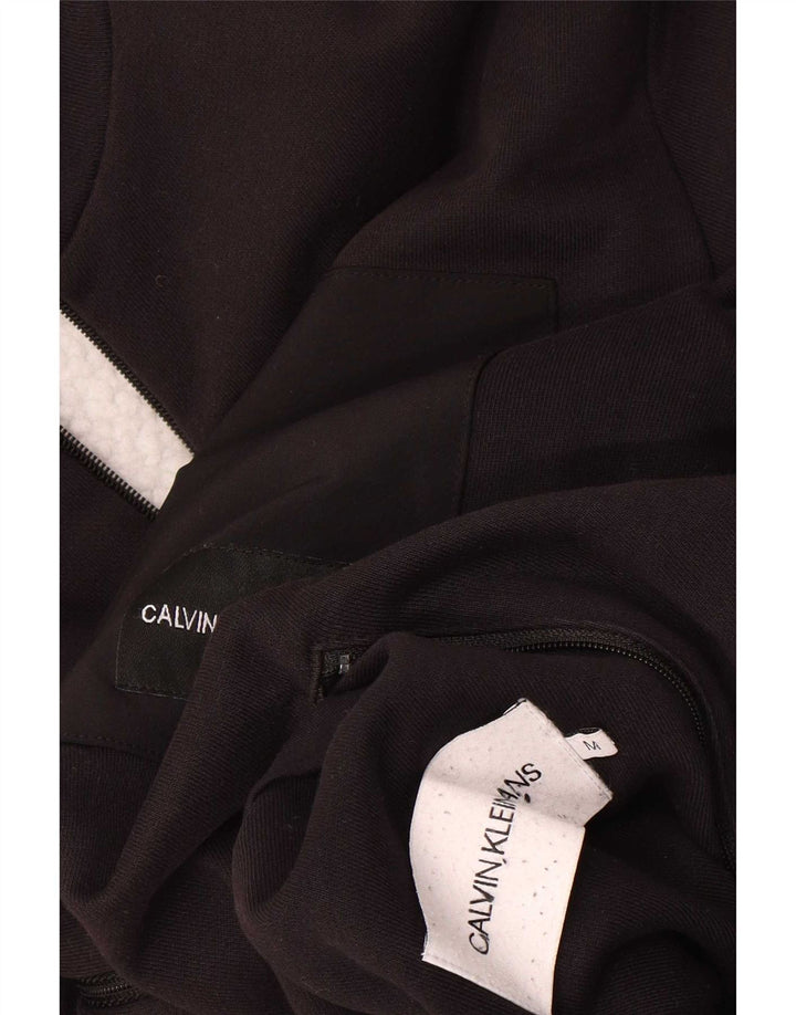 Calvin Klein Jeans Herre Sherpa Jacket UK 38 Medium Sort Bomuld