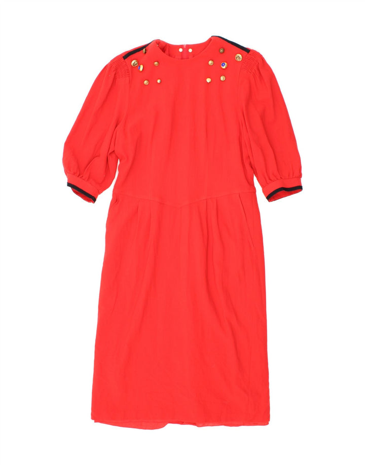 ANTONETTE Womens Maxi Dress EU 40 Medium Red Vintage Antonette and Second-Hand Antonette from Messina Hembry 