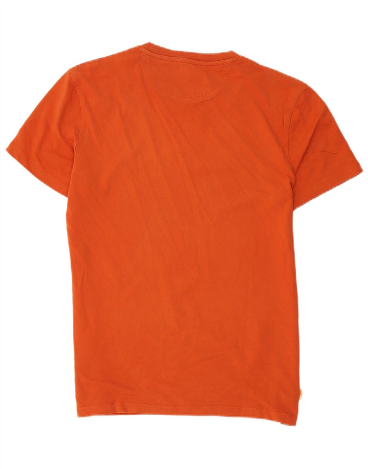 Timberland Herre Slim Fit T-Shirt Top Medium Orange Bomuld