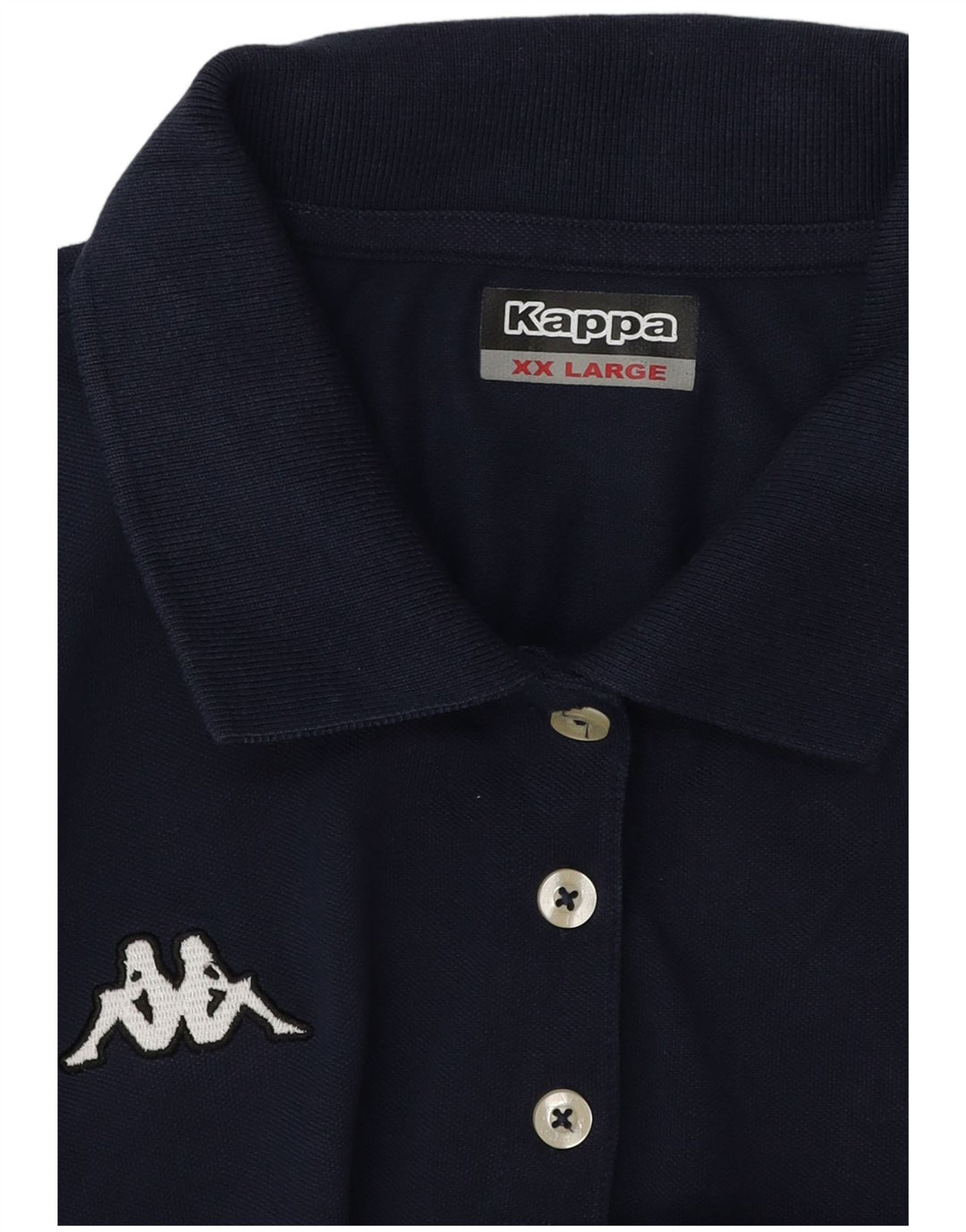 Kappa Dame Polo Shirt UK 20 2XL Navy Blue