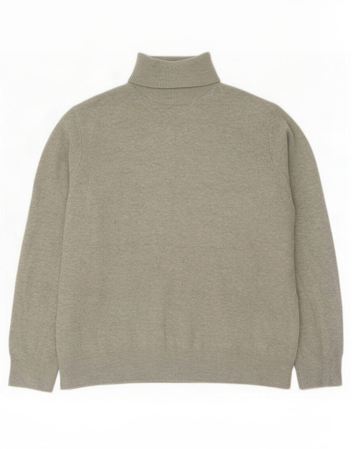Marks & Spencer Dame Rullehals sweater UK 14 Medium Green