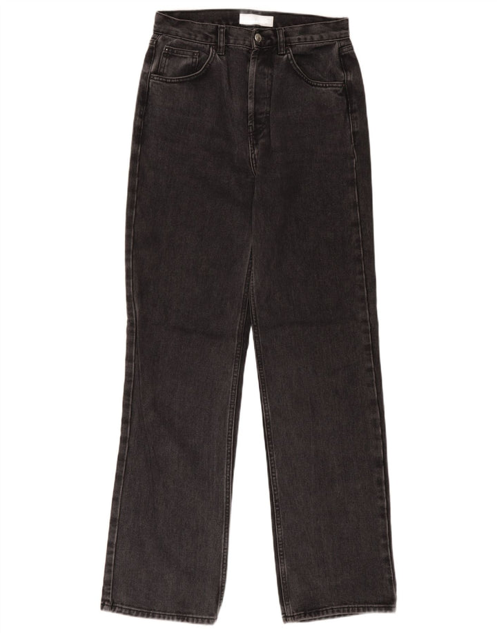 Topshop Dame Straight Jeans W28 L32 Grå Bomuld