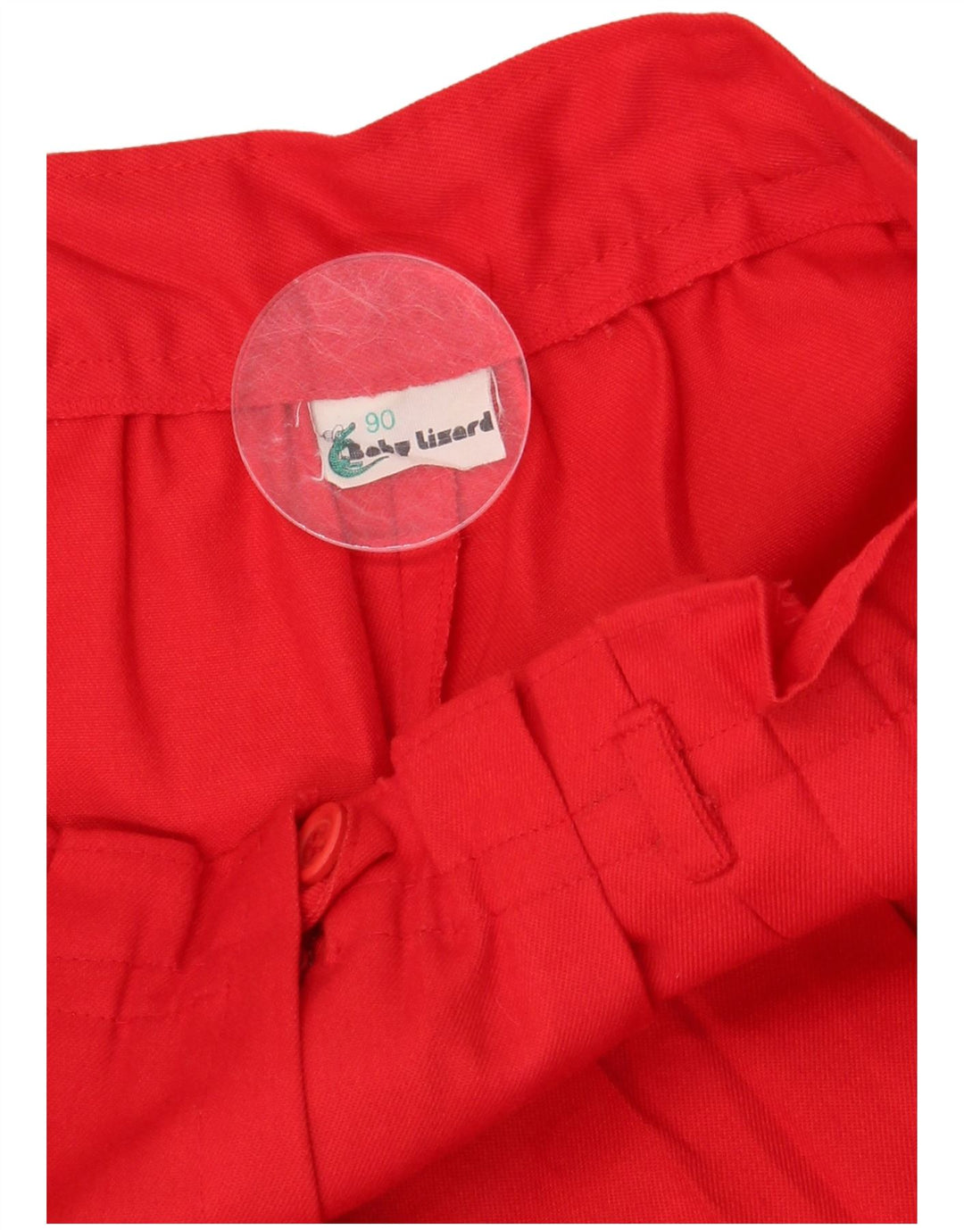 VINTAGE kvinders højtaljede capribukser W28 L18 rød polyester