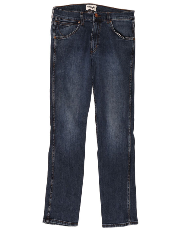 Wrangler Herre Greensboro Slim Jeans W30 L30 Marineblå Bomuld