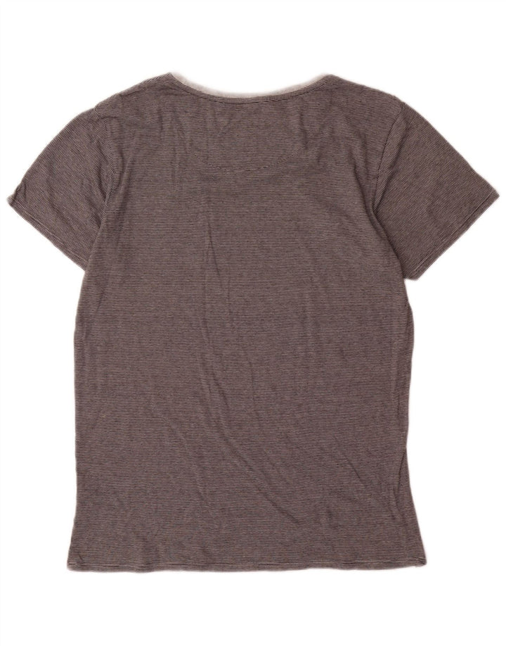 Billabong Herre Custom Fit T-shirt Top mellemgrå nålestribet bomuld
