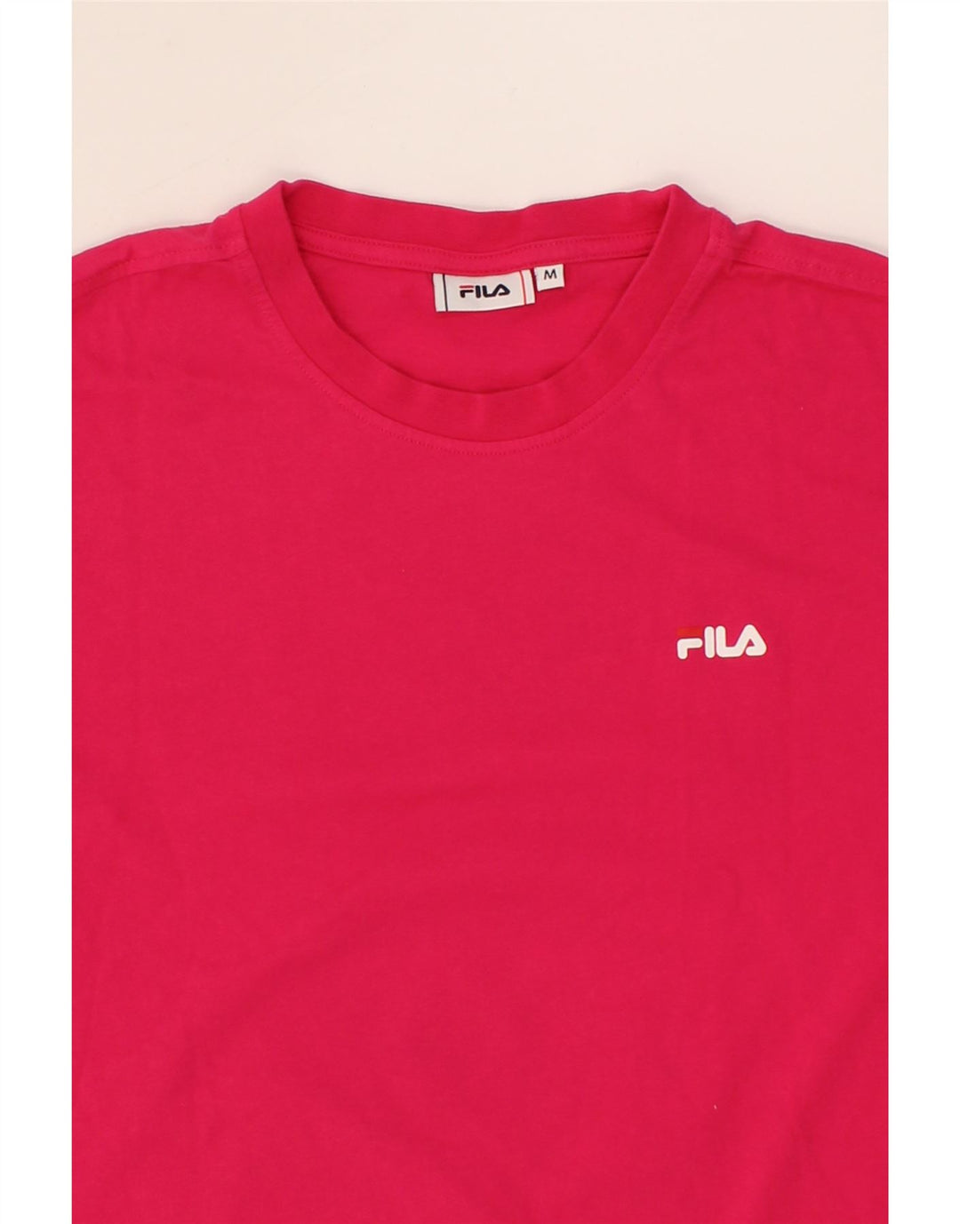 FILA Mens Graphic T-Shirt Top Medium Pink Vintage Fila and Second-Hand Fila from Messina Hembry 