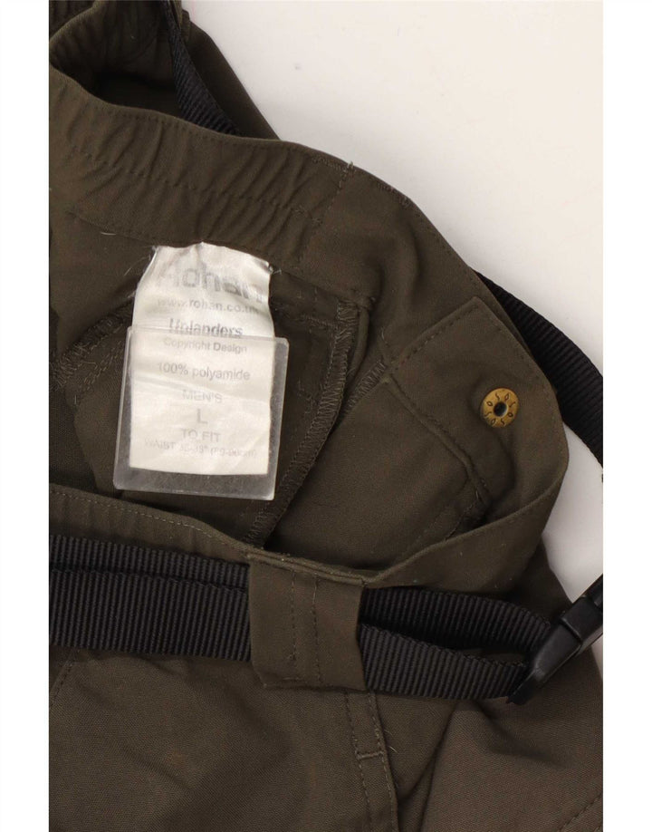 Rohan Herre Regular Cargo Bukser Large W35 L27 Khaki Polyamid