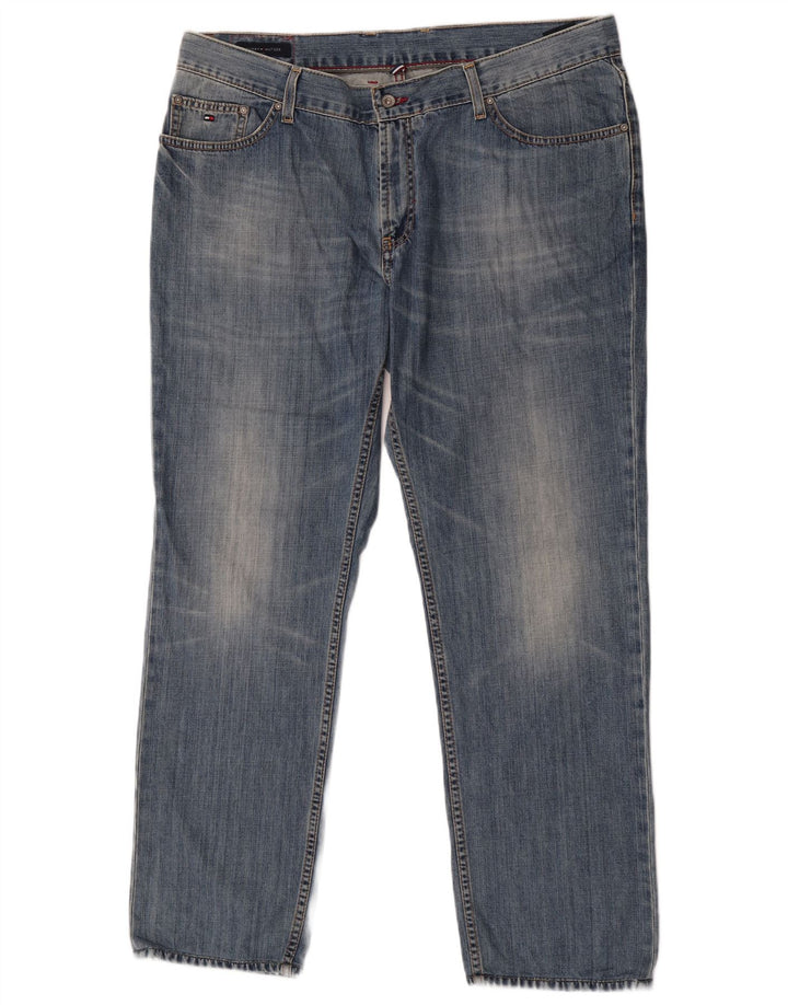 Tommy Hilfiger Herre Straight Jeans W40 L31 Blå Bomuld