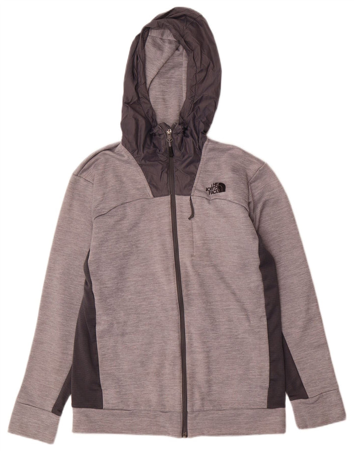 The North Face Herre hættetrøje med lynlås, lille grå flækket polyester