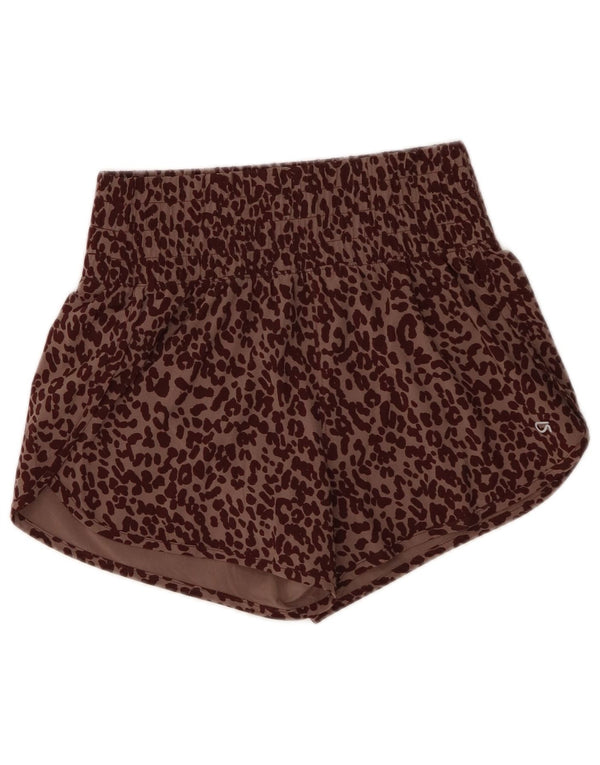 Gap sportsshorts til kvinder UK 4 XS Brown Animal Print Polyester