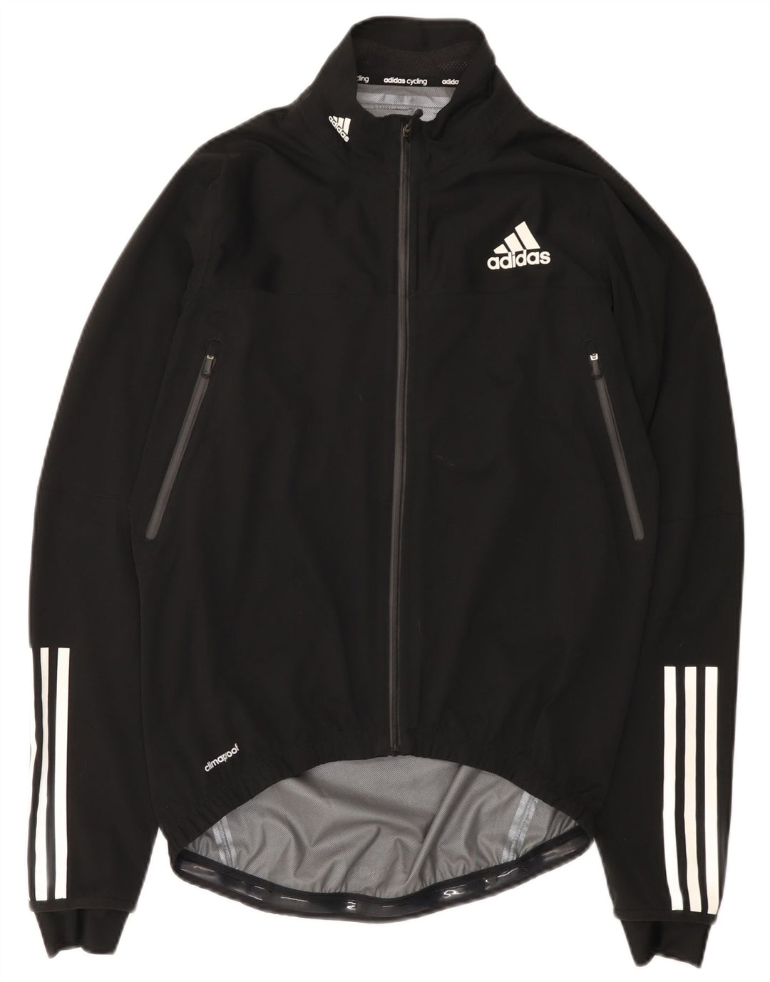 Adidas Dame Climacool Regnjakke UK 14 Medium Sort Polyester