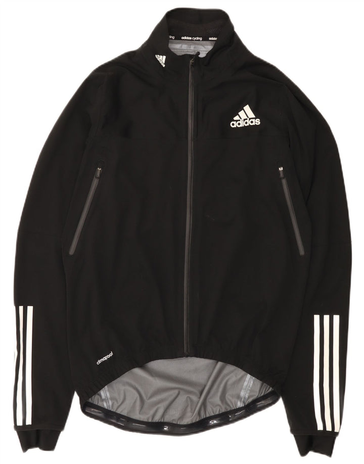 Adidas Dame Climacool Regnjakke UK 14 Medium Sort Polyester