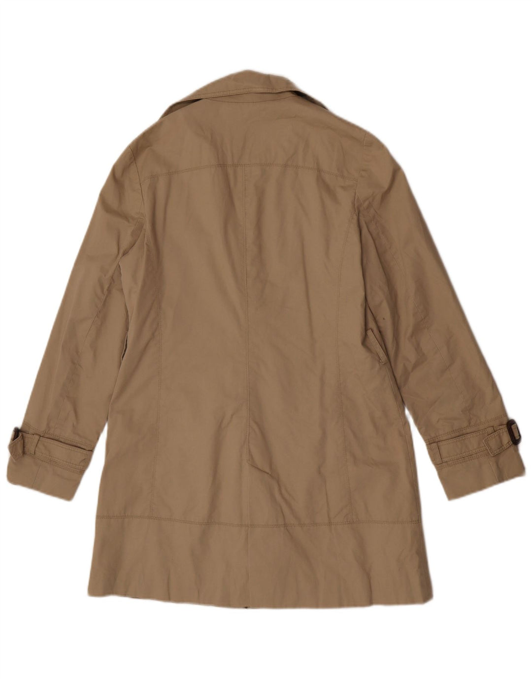 Zara Dame Trench Coat UK 14 Medium Beige Bomuld
