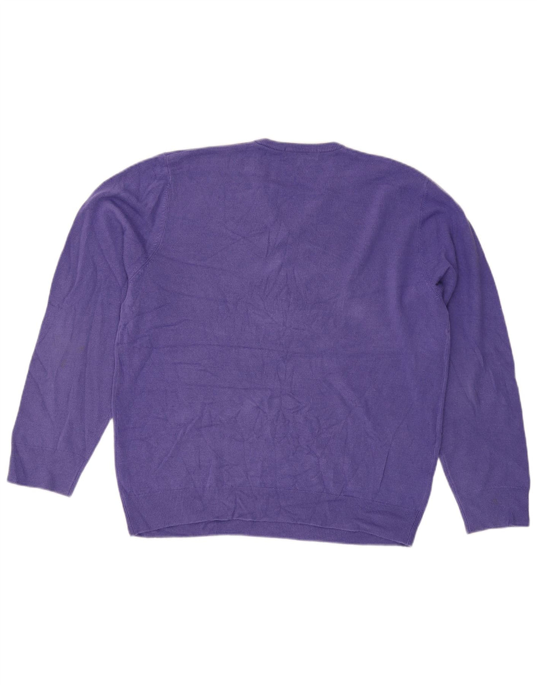 Marks & Spencer Herre V-hals sweater XL Lilla Akryl