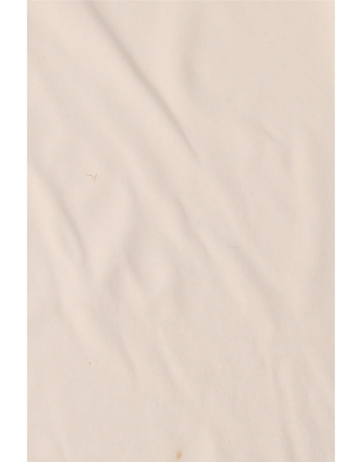 Champion Herre Grafisk T-Shirt Top Stor Hvid Bomuld