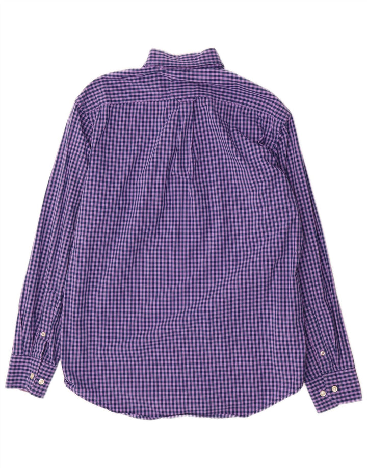 IZOD Herreskjorte Medium Lilla Gingham Bomuld