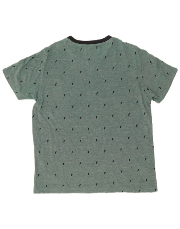 Penguin Herre T-Shirt Top Medium Grøn Bomuld