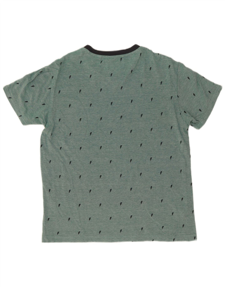 Penguin Herre T-Shirt Top Medium Grøn Bomuld
