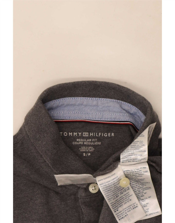 Tommy Hilfiger Herre Regular Fit Polo Shirt Lille Grå Bomuld