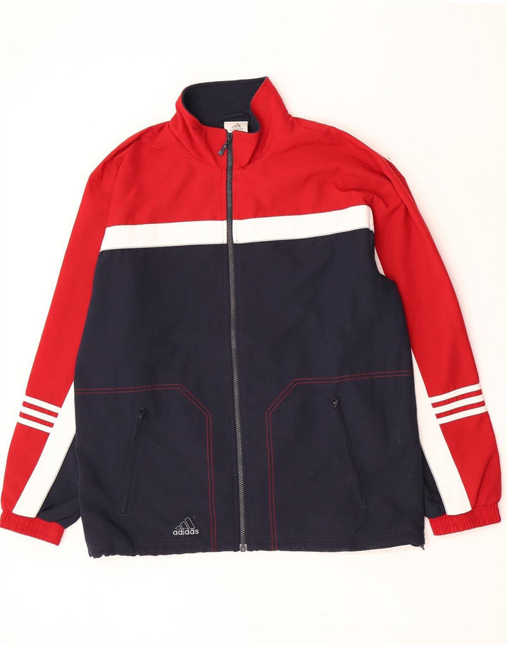 Adidas Træningsdragt til mænd Topjakke UK 40/42 Medium Flerfarvet Colourblock