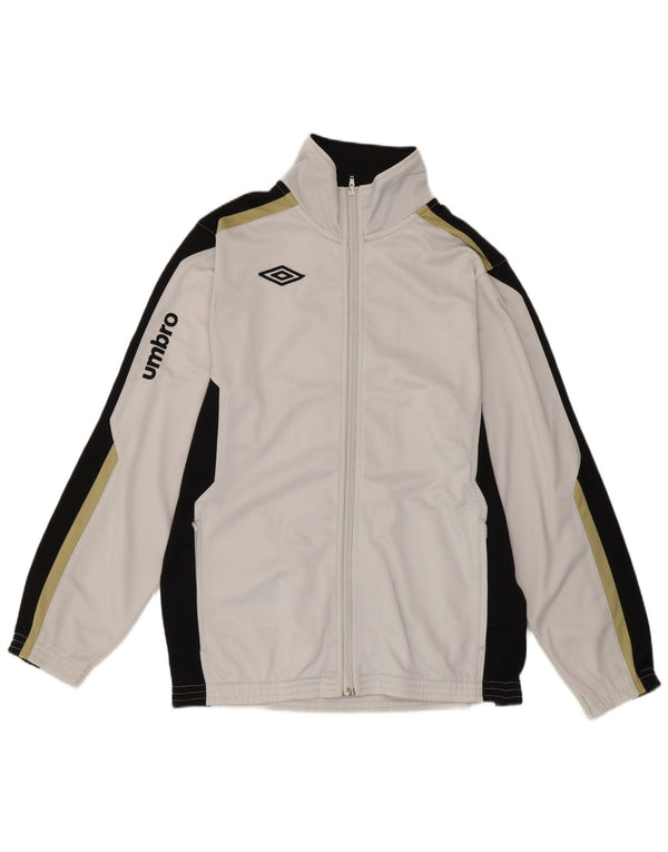 Umbro Herre Regular Fit Træningsdragt Top Jakke Small White Colourblock Sports