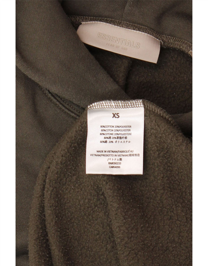 ESSENTIALS Herre Loose Fit Hoodie Jumper XS Brun Bomuld