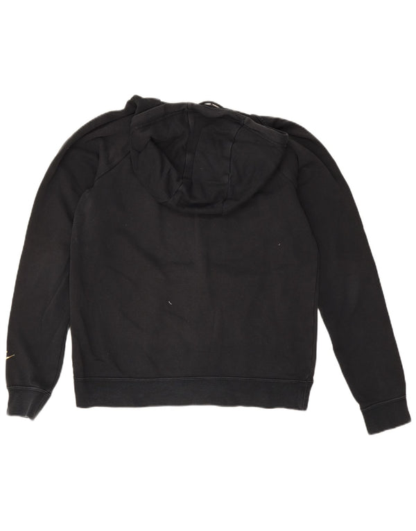 Nike Dame Grafisk Oversized Hoodie Jumper UK 10 Small Black Bomuld