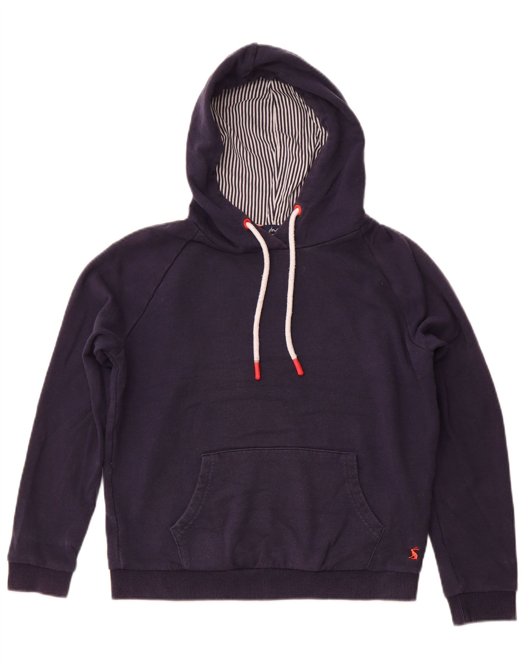 JOULES Dame Oversized Hoodie Jumper UK 8 Small Navy Blue Bomuld