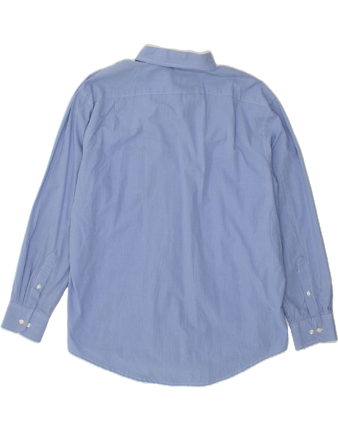 IZOD Mens Tall Shirt XL Blue Check Cotton Vintage Izod and Second-Hand Izod from Messina Hembry 